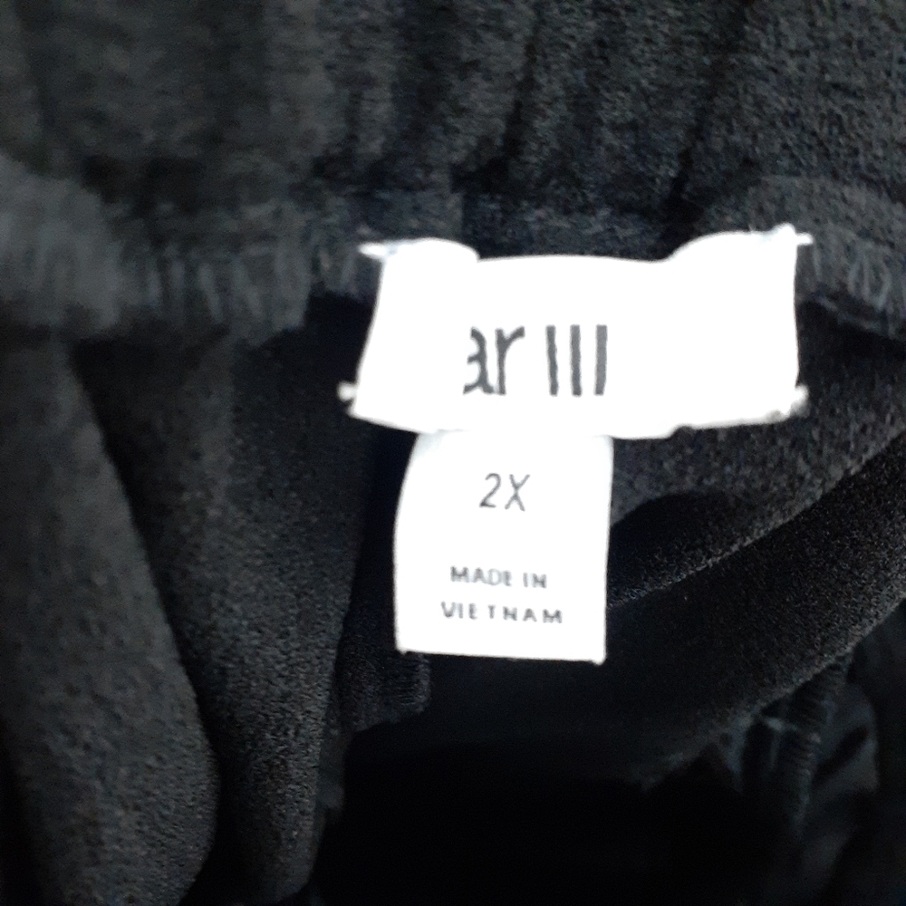 Bar III Ankle Dress Pants 2X Black Suit Separates 870 - Picture 6 of 7